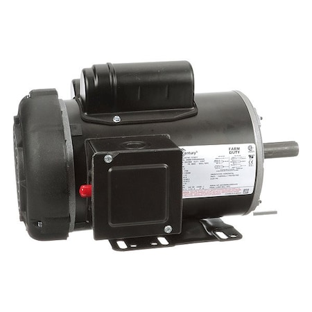 Century Farm Duty Motor, Capacitor-Start/Run, 1 1/2 HP, 115/230V AC, 1,725 Nameplate RPM, 56HZ Frame K104V1