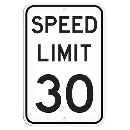 Primeguard Speed Limit 30, 12'' x 18'' PSS1037R