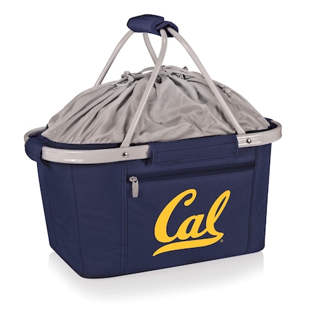 Picnic Time Family Of Brands NCAA Cal Bears Metro Shopping Basket - Insulated Picnic Basket 645-00-138-074-0