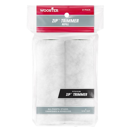 Wooster R148-3 ZIP TRIM ROLLER REFILL, 2PK 00R1480030