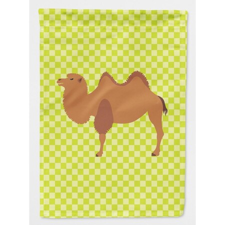 Carolines Treasures Bactrian Camel Green Flag Garden Size BB7644GF