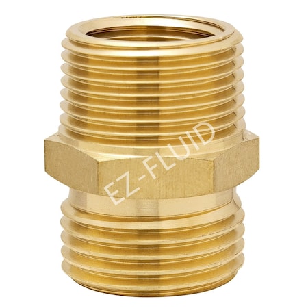 Ez-Fluid 3/4 MHT X 3/4 MIP W/1/2 FIP Garden Hose Adapter EZFD703