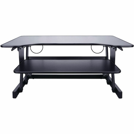 Lorell Monitor Riser, Sit-To-Stand, Black LLR81974