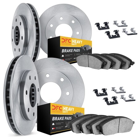 Dynamic Friction Co DFC Brake Rotor- Heavy Duty Brake Pad includes Hardware 6214-99208
