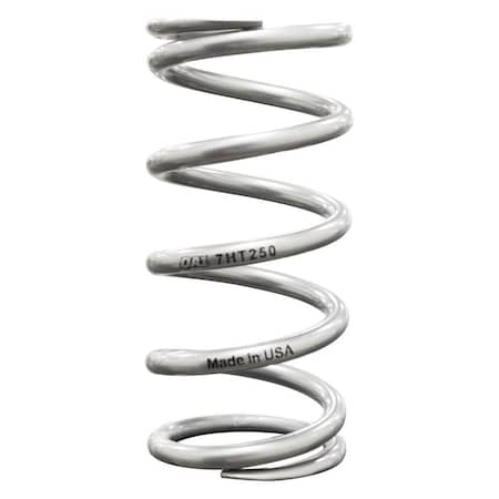 Geared2Golf 7HT550 7 in. 550 lbs Chrome Silicon Steel High Travel Coil Spring, Silver Powder Coated GE902866