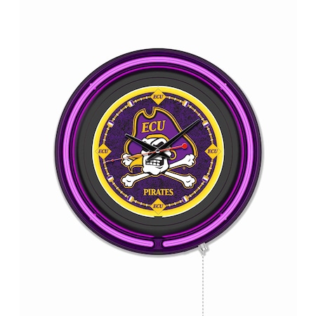 Holland Bar Stool East Carolina University 15 Double Neon Wall Clock Clk15BK