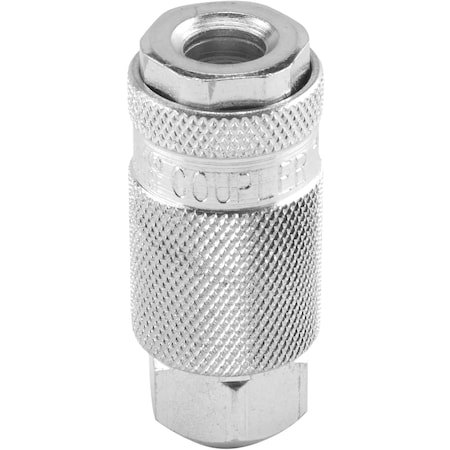 Milton L-Style Coupler, 1/4 in, FNPT, Steel S-790