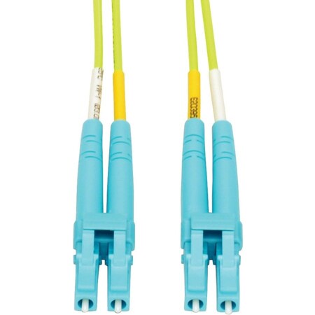 Eaton Tripp Lite Series 100G Duplex Multimode 50/125 OM5 LSZH Fiber Optic Cable LC/LC, Lime Green, 25 m N820-25M-OM5