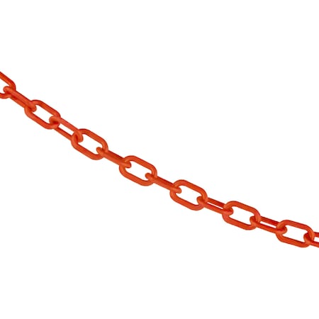 Mr. Chain 3/4" x 500' Traffic Orange Plastic Safety Chain 00013-500