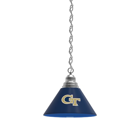 Holland Bar Stool Co Georgia Tech Pendant Light, Chrome Fixture BL1CHGATech