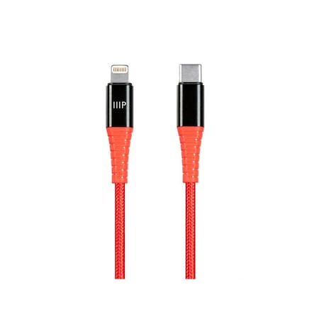 Monoprice AtlasFlex Series Durable Apple MFi Certified Lightning to USB Type-C R 38394