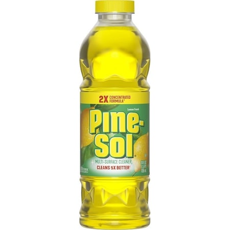 Pine-Sol Multi-Surface Cleaner and Disinfectant, 24 oz, Bottle, Liquid, Lemon Fresh 10041294601549