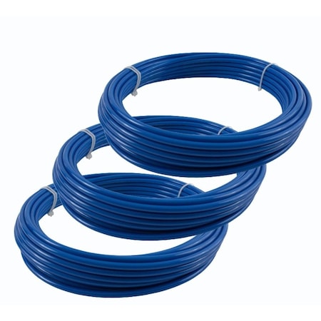 Mytee Products 100 Feet DOT Air Brake Tubing 1/2in, 1/4in and 3/8in - Blue 100MP-ABT-02121438-KIT