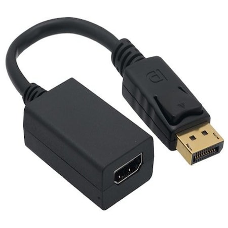 Sanoxy 6.5 Displayport Male to HDMI Female Adapter Cable with Latches SNX-CBL-LDR-DP201-1200