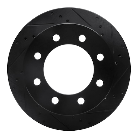 Dynamic Friction Co DFC Brake Rotor - Drilled and Slotted - Black 633-40088R
