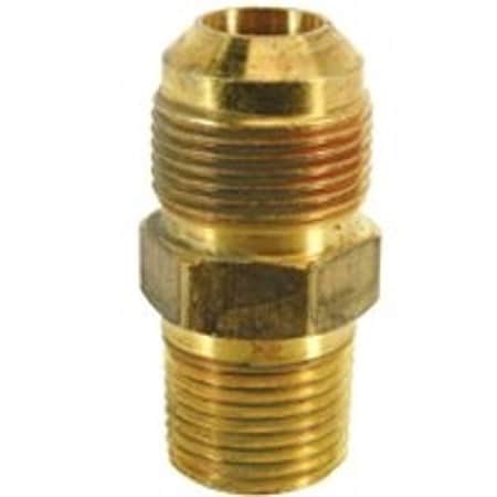 Brasscraft Gas Adapter, 5/8 x 1/2 in, Flare x MIP, 2 in L, 5/8 in OD MAU2-10-8