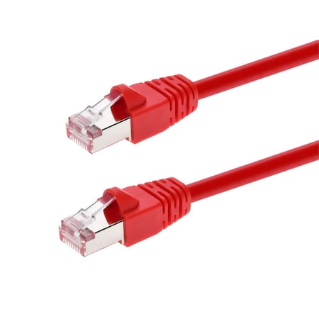 Monoprice Cat6A Ethernet Patch Cable - Snagless RJ45_ 550Mhz_ STP_ Pure Bare Cop 24363