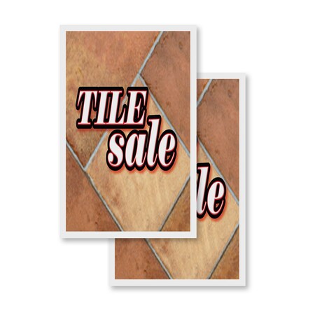 Signmission Tile Sale, Vinyl Decals Only 24 Inch x 36 Inch, Vinyl Decal, 2PK DSB-2436-2PACK-Tile Sale