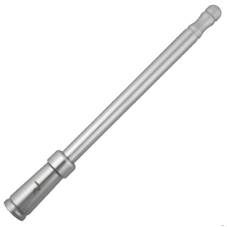 Recon Truck Accessories EXTENDED RANGE ALUMINUM 12" SHORTY ANTENNA - UNIVERSAL FITMENT - BRUSHED ALUMINU 264ANTBR