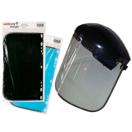 Weldcote Face Shields with Visor - Header Card and Polybag WHG01