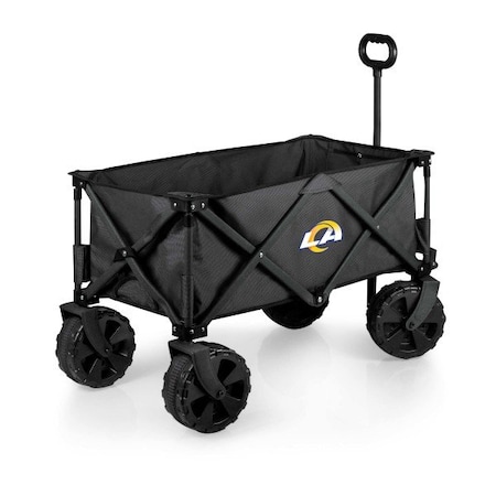 Picnic Time Family Of Brands NFL Los Angeles Rams - Adventure Wagon Elite All-Terrain Portable Utility Wagon 741-85-679-334-2