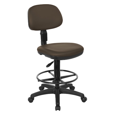 Office Star Products DC Series Sculptured Seat & Back Custom Fabric Drafting Chair, Dillon Java DC517V-R102