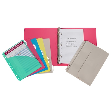 C-Line Products Mini Size Binder Starter Kit, Assorted 30100