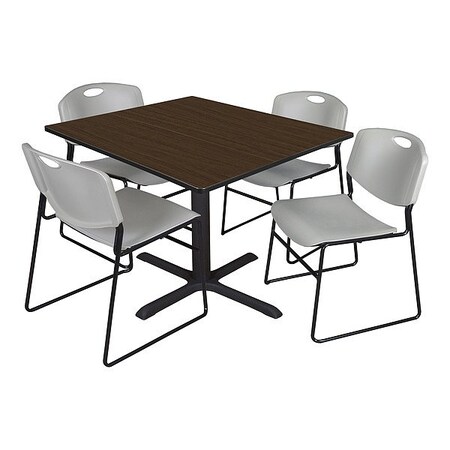 Cain Breakroom Table and Chair Set TB4848NW44GY