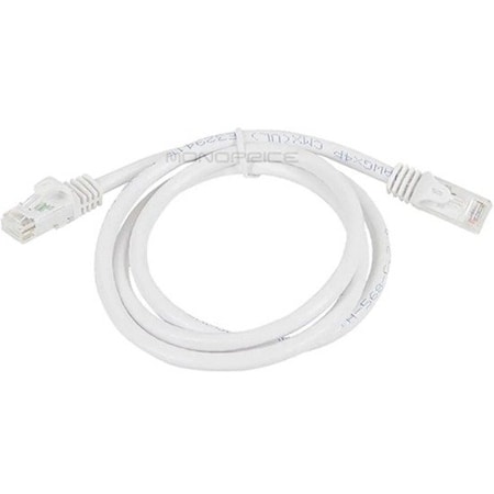 Monoprice Ethernet Cable, Cat 6, White, 3 ft. 9821