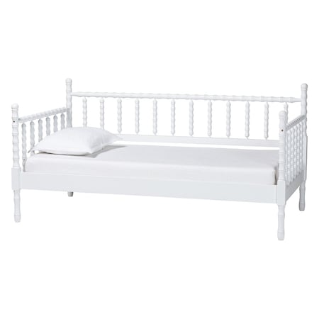 Baxton Studio Laurent Daybed, Twin, White 266-14632-ZORO
