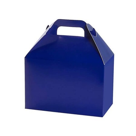 Nashville Wraps Navy Blue Gloss Gable Box, 8.5x4.75x5.5, 6PK NBGB