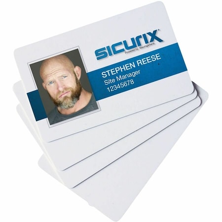 Sicurix CARD, ID, PVC, WHITE, 5PK 80300