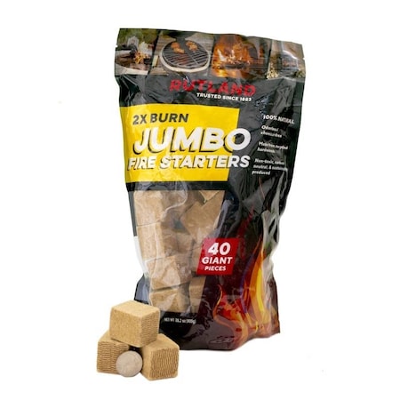 Rutland Safe Lite Wood Fire Starter 20 min, 40PK 50J
