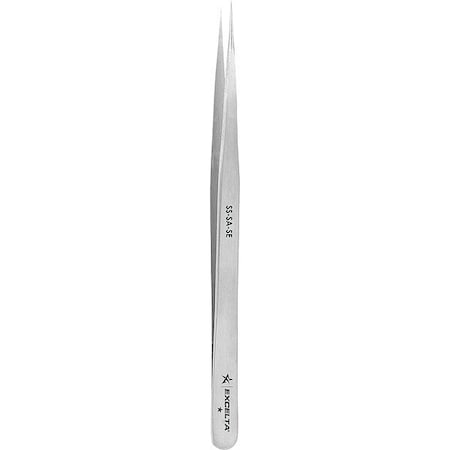 Excelta Tweezers, 5 1/2" L, Stainless Steel SS-SA-SE
