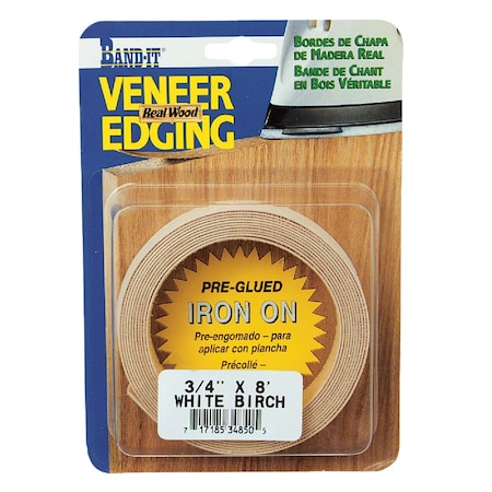 Cloverdale Band-It 3/4'' x 8 Ft. White Birch Wood Veneer Edging 34850