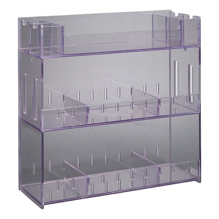Poltex Lab Bulk Bin, Clear, 18 3/4 in L BENCHTOP18