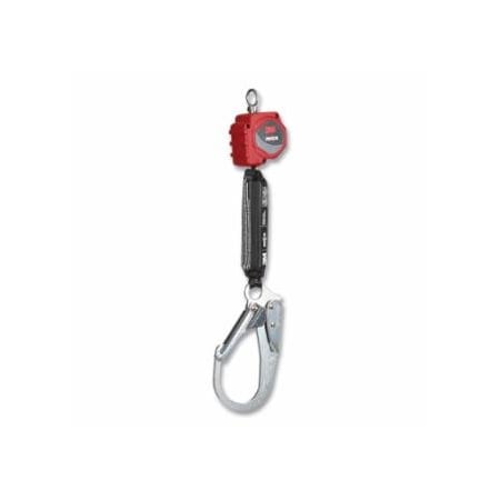 Protecta Personal Self Retracting Lifeline, 6 ft, Web, Steel Rebar Hook, 310 lb, Single Leg 098-3100505