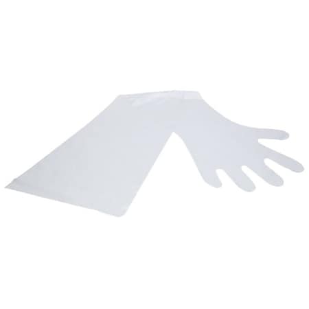Neogen Disposable Gloves, 1.25 mil Palm, Polyethylene Fiber, OneSize, Clear 3110