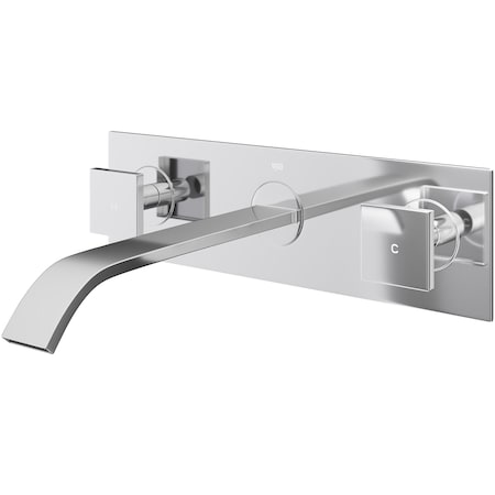 Vigo Titus Two Handle Wall Mount Bathroom Faucet in Chrome VG05002CH