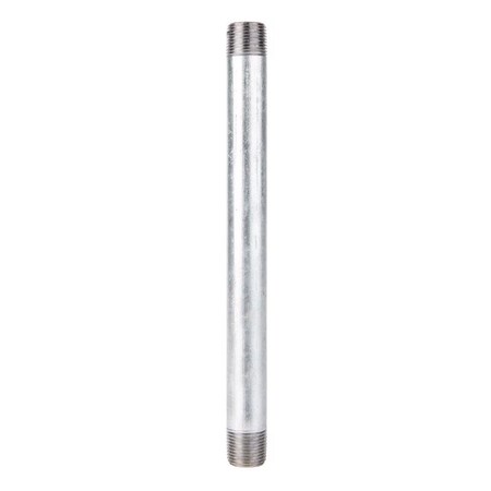 Stz Industries 1/2 in. MIP each X 1/2 in. D MIP Galvanized Steel 9 in. L Nipple 303U12X9