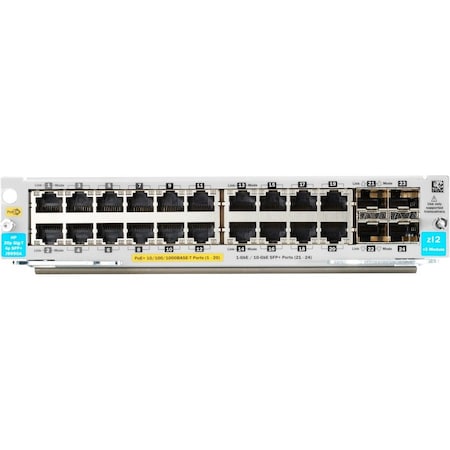 Hpe Hp 20P Poe+/4P Sfp+ V3 Zl2 Mod J9990A