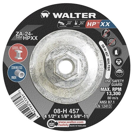 Walter Power Brushes, 10000 RPM, Orange 13L604