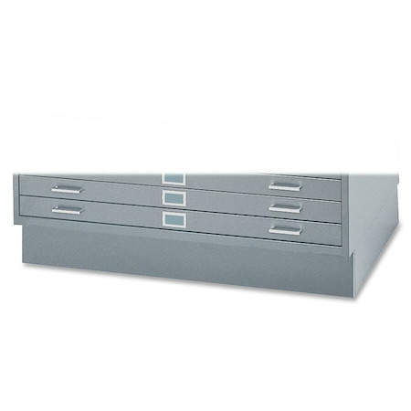 Safco Flat File Cabinet Base, Gray, Closed 4999GRR