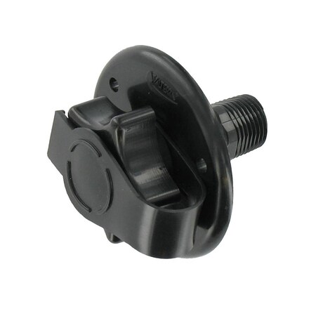 Backseat 2.75 in. Water Inlet Flange, MPT - Black BA355982
