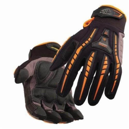 Black Stallion Anti-Vibration Gloves, Black, XL GX100-XL