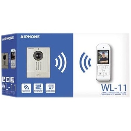 Aiphone Wireless Video Intercom Set, Includes: WL-DA, WL-1ME, WLW-C.E, and BLJ06W050040P2-U WL-11.E1