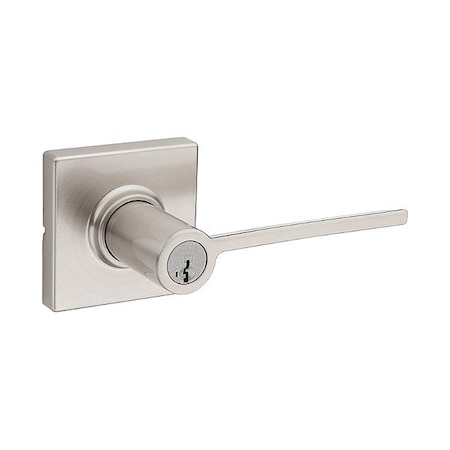 Kwikset Door Lever Lockset, 1 3/8-1 3/4" Thick 405LRL-SQT-15-SMT-6AL-RCS