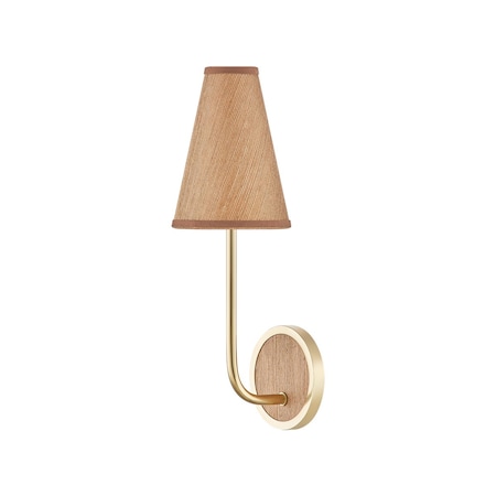 Hudson Valley Lighting Buskirk 1 Light Wall Sconce in Aged Brass Finish 2451-AGB