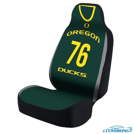 Coverking UNIVERSAL ULTISUEDE SEAT COVER DESIGNER 1PC, UNIVERSITY OF OREGON GREEN JERSEY, ELA087 USCSELA087