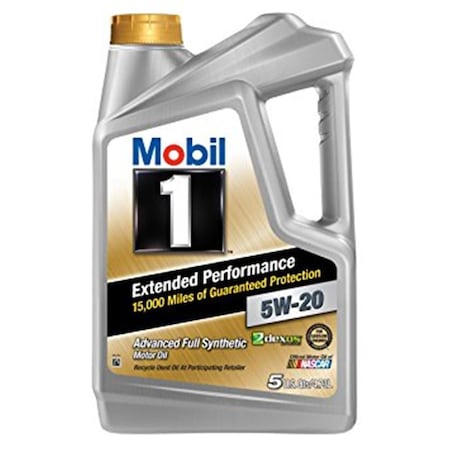 Mobil 1 5W-20 EP Oil 5 qt. Bottle MOB120765-1